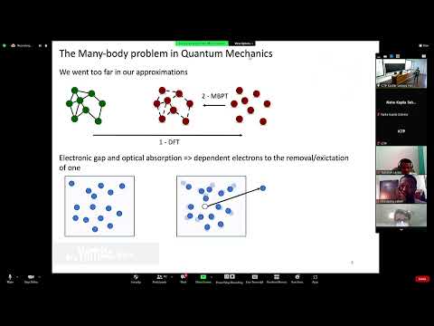 Yambo Code School 04/08 April 2022 (ICTP) - Introduction to Many Body Perturbation Theory