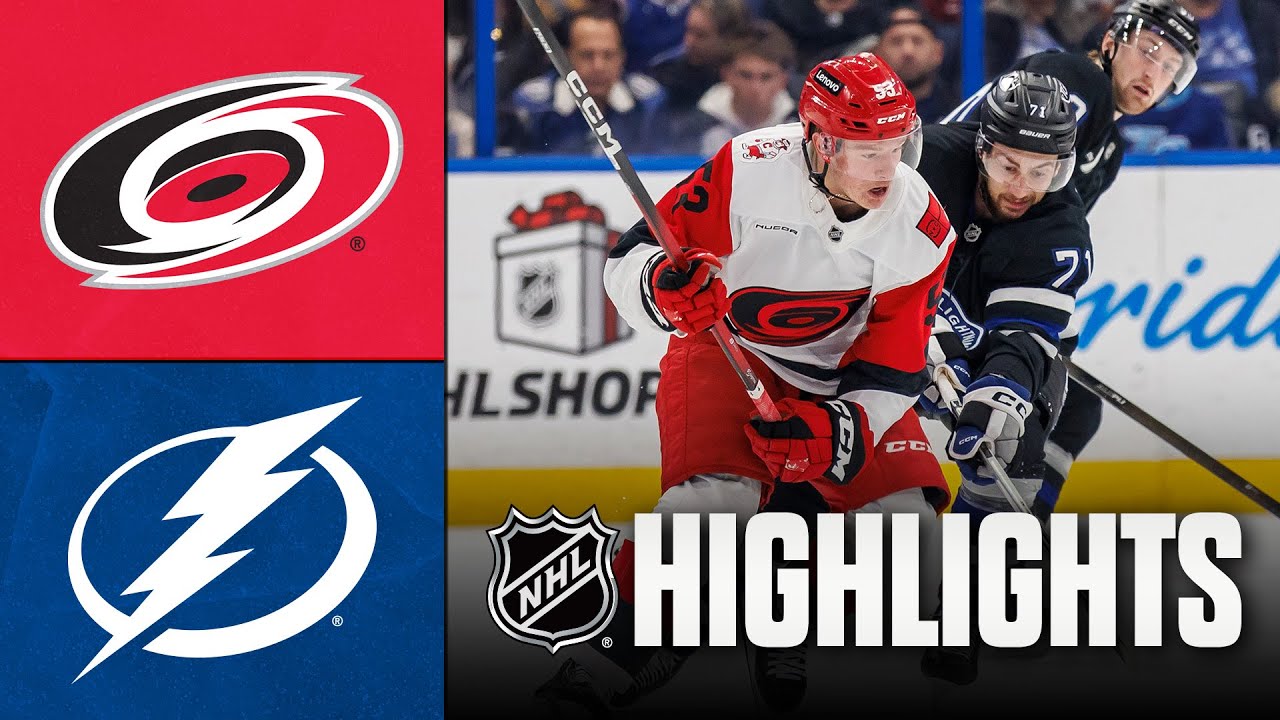 Hurricanes vs. Lightning | NHL Highlights | December 20, 2025