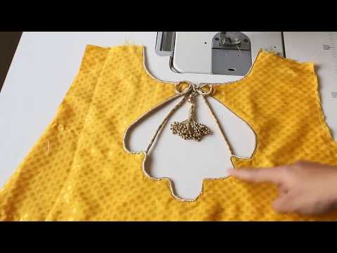 Beautiful n Easy Neck Design cutting  for kameez,blouse,kurti. Video