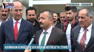 Kaymakam Kendüzler’den Başkan Büyüksu’ya ziyaret