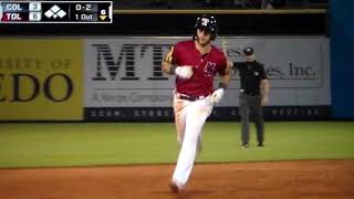 Toledo Mud Hens' Jacob Robson hits home run vs. Columbus, 6/29/21