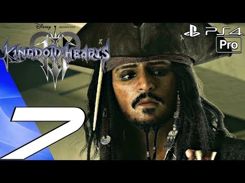 Kingdom Hearts 3 - English Walkthrough Part 7 - Pirates of the Caribbean World (Full Game) PS4 PRO