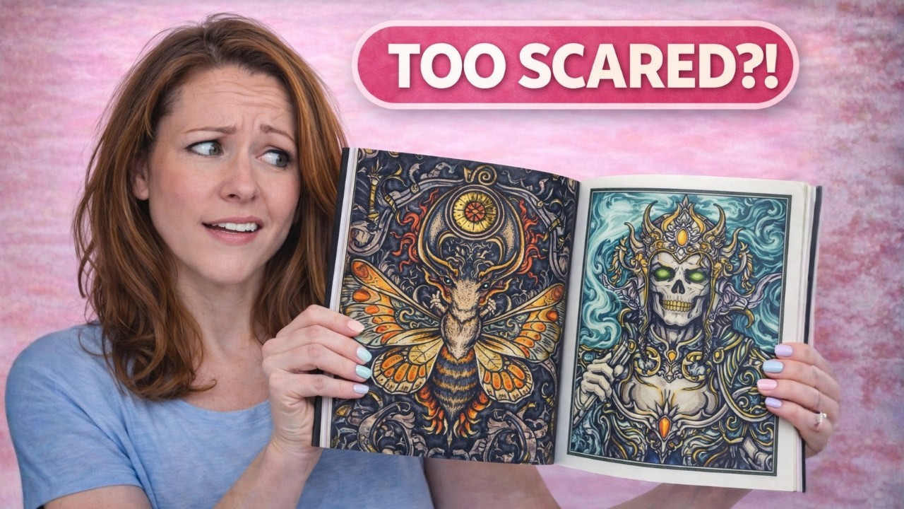 Too Scared to Color These… Until Now 😅