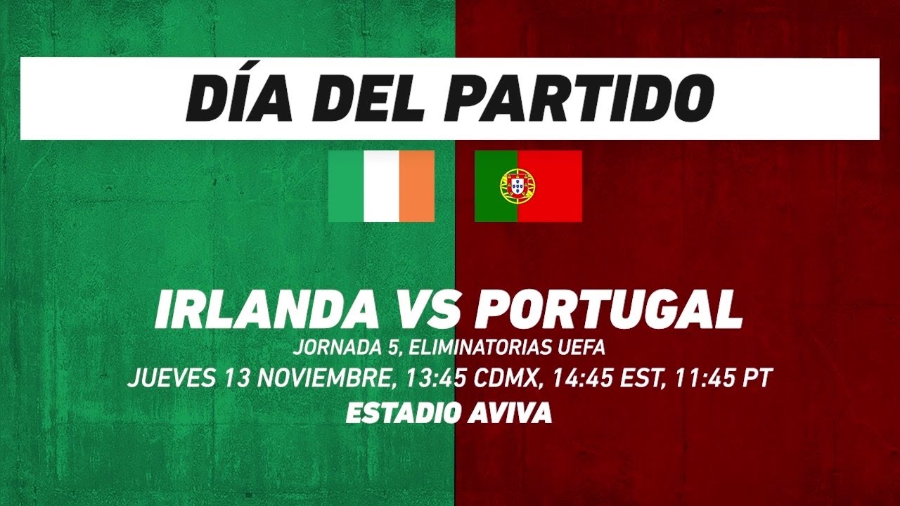 Irlanda vs Portugal, frente a frente: futbol