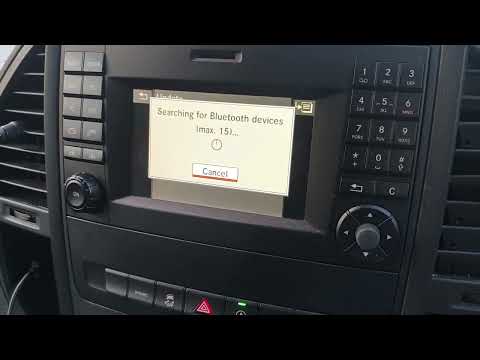 How to Bluetooth connect your phone to Mercedes radio in this case the Vito Van