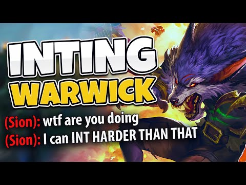 I Tried The Inting Warwick Strategy... This Player Found The Only Counter