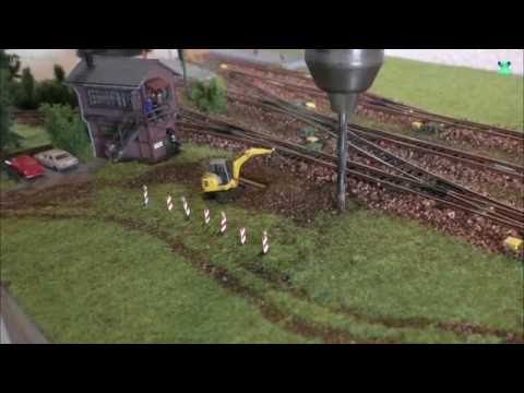 Modellbahn Spur N / 1:160 -  Teil 9 - Stellwerk und Baustelle Gestalten - Modelleisenbahn