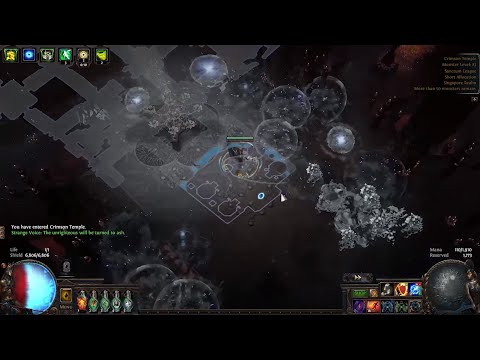 Nimis Kinetic Blast speed clear t16 map Deadeye Ranger POE 3.20 without mageblood or headhunter