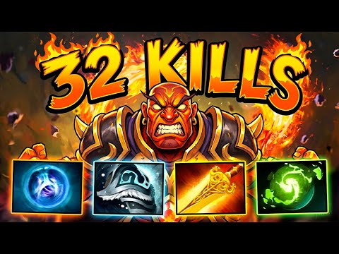 32 Kills Ember Spirit Solo Carry ! Ember Spirit Dota 2 Carry Safe Lane Pro Gameplay Guide Build 7.40