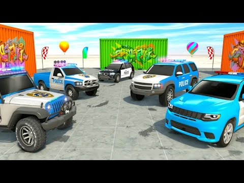 us police  stunt games on impossible tracks in mega ramp stunt  gamesice Prado Ramp Car Stunt Games🚓