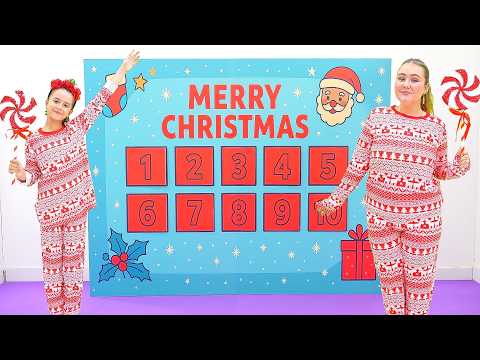 Ruby and Bonnie Follow a Giant Christmas Advent Calendar