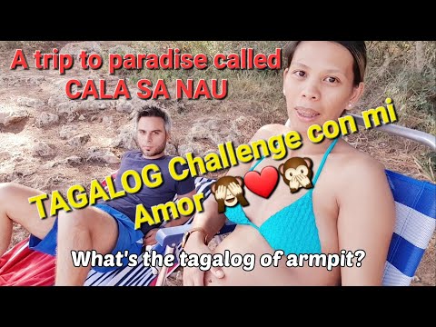 TAGALOG Challenge con mi Amor😅 CALA SA NAU -Part 1-Mallorca, Spain