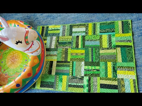 Simple Scrappy Rail Fence Quilt