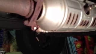 DIY how to fix rattling catalytic converter heat shield noise