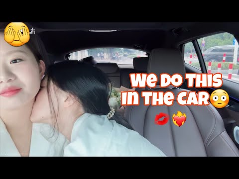 Being Clingy With My Girlfriend in The Car, GL WLW Couple