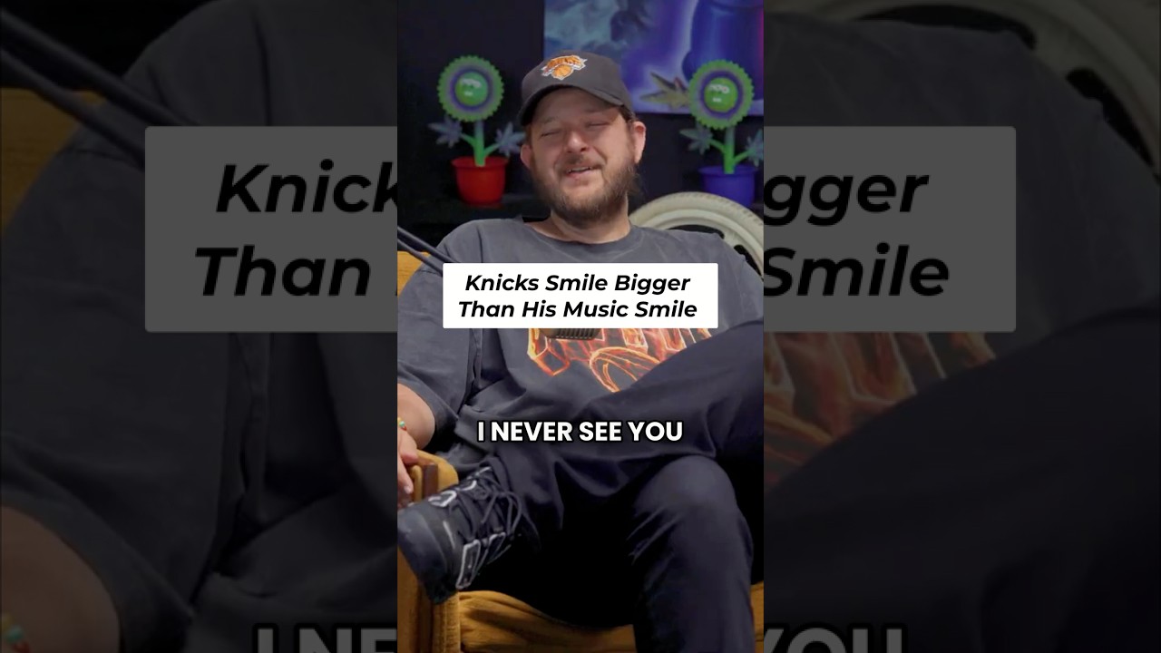 His New York Knicks Championship Smile Is WAY Bigger Than His Music Smile #nyc #knicks #champion