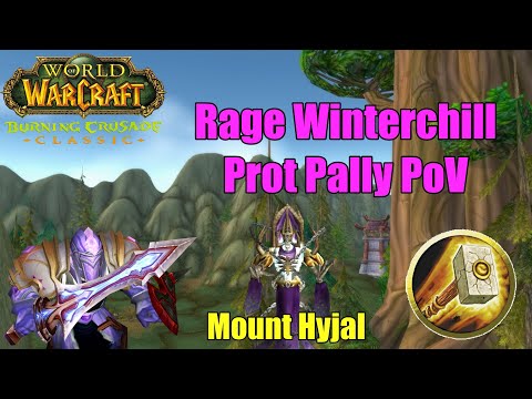 Rage Winterchill Prot Pally Justicar PoV | TBC Classic Phase 3