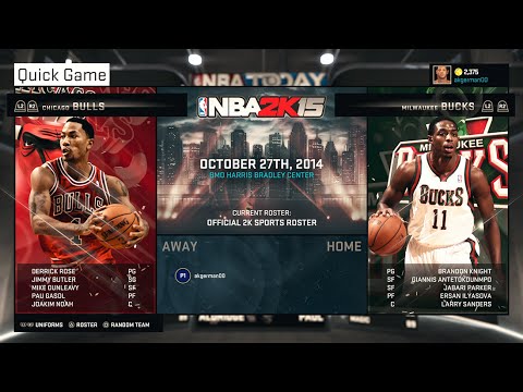 NBA 2K15 - Gameplay | PS4 - Chicago Bulls VS Milwaukee Bucks - Full Game