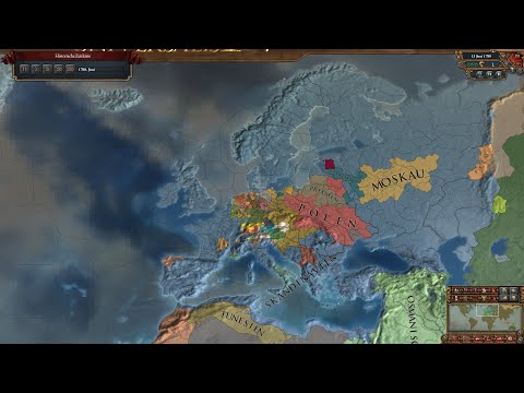 Eu4 1.34 Timelapse - Denmark - Archement "Aseemble Instruction Needed" and "Brick by Brick" - German