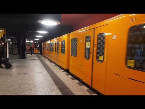 Ein und Ausfahrt des Aussetzers in Richard-Wagner-Platz auf der U7 F-Drehstromer