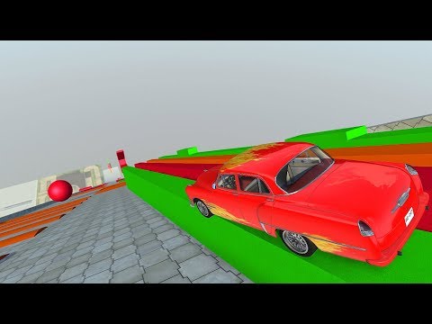 Descent With Bumps & Ramps - Beamng drive Descending Down a Dangerous Hill