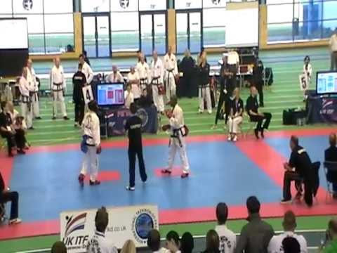 UK ITF British Championships 2012 Sam Brown -82 Kgs Heavy-Weight Sparring - Semi-Final