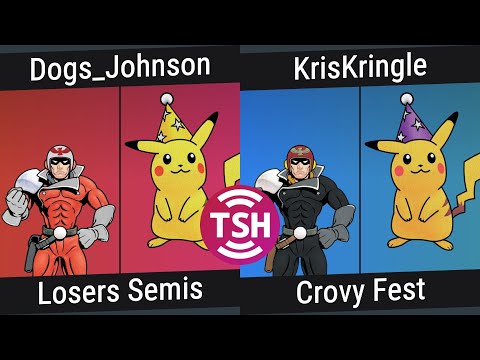 Crovy Fest Top 8 - Dogs_Johnson (Falcon, Pikachu) vs. KrisKringle (Falcon, Pikachu) - SSB64 Singles