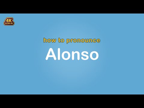 how to pronounce Alonso 【Name】
