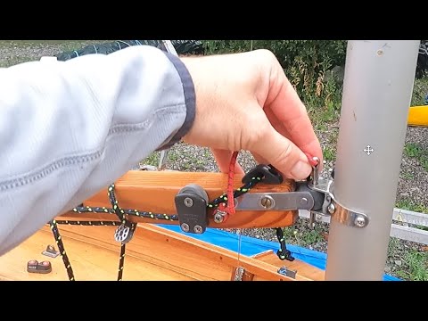 Mirror Dinghy Boom and Vange/Kicker Setup