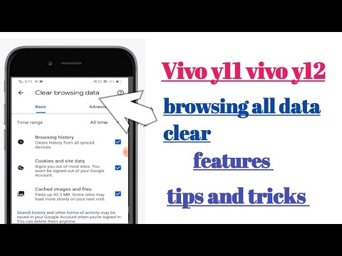 vivo y11,Vivo y12 browsing all data clear features How to use