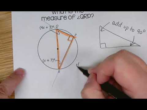 Inscribed Angle Example 5