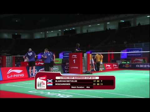 13th/14th Ranking Playoff -MD (Highlight) -Blair/Van Rietvelde vs Ridder/Bosch -2013 Sudirman Cup