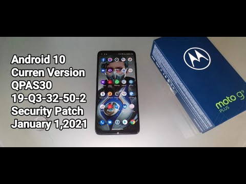 Motorola Moto G9 Plus Software Security Update 2021 January
