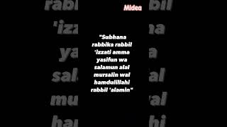 Download lagu 'Subhana rabbika rabbil 'izzati amma yasifun #islam dua mp3