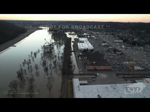2-19-2022 Athens, OH - Hocking River FLOODED - Drone Footage
