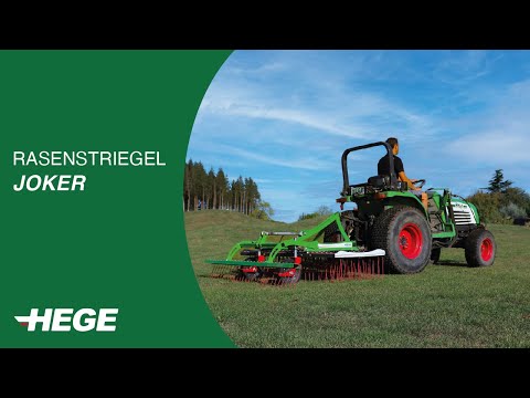 Mechanische Entfilzung und Unkrautbekämpfung auf Rasenflächen - Rasenstriegel Joker