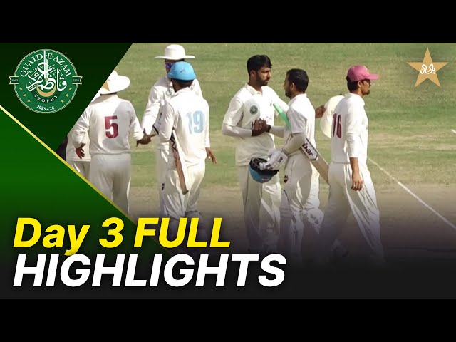 Full Highlights | Karachi Blues vs Bahawalpur Region | Day 3 | QeAT 2025-26 | PCB | M2P1S