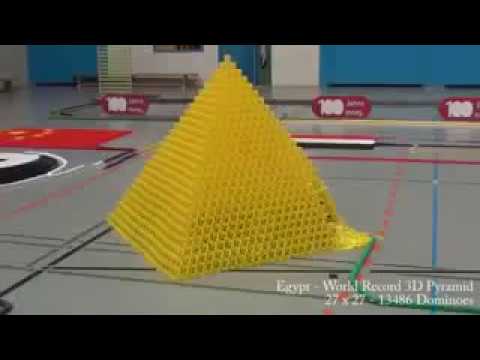 128,000 Dominoes   Falling into past   a journey around the world 2 Guinness World Records   YouTub