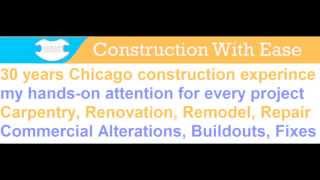 preview picture of video 'CHICAGO CARPENTER 30 yrs City Renovation Exp  mbconover.com (773)252-3780'