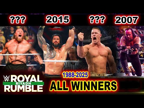 Every Royal Rumble Match Winner 1988-2025 | All WWE Royal Rumble Winners