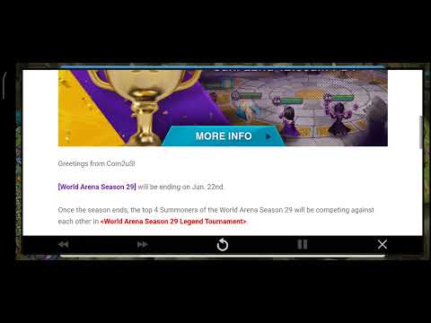 🏆[Info] World Arena Season 29 Legend Tournament Live Streaming Notice🏆 - Summoners War