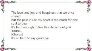 Coko - So Hard to Say Goodbye Lyrics
