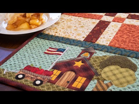 Easy Pieced Table Runner Series - September | a Shabby Fabrics Tutorial
