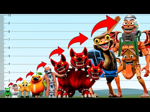 SIZE COMPARISON OF ALL NEW ITALIAN BRAINROT MEMES & SAVE THE SHAPES FAMILY in Garry's Mod!