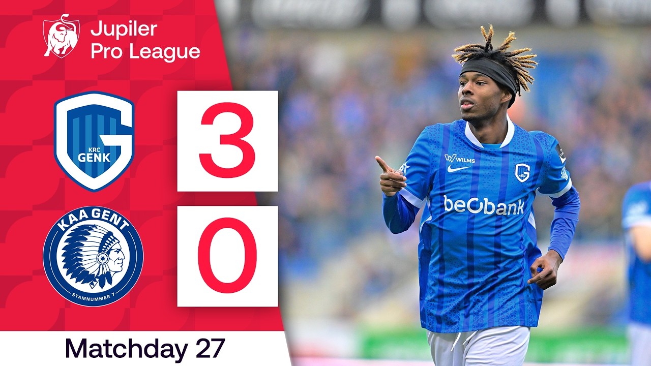 KRC Genk vs KAA Gent Highlights