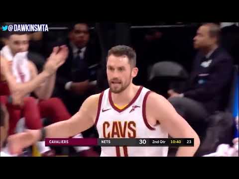 Kevin Love Full Highlights 2018.3.25 Cleveland Cavaliers at Nets 20 15 4! | FreeDawkins
