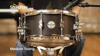 Video thumbnail for PDP 6.5x14 Concept Maple Black Wax Snare Drum Quick n' Dirty by soundpurestudios