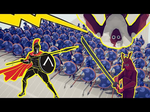 100x spartan vs every unit _Totally Accurate Battle Simulator tabs
