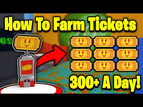 *New* Ticket Farming Method! 300+ Per Day! | Bee Swarm Simulator