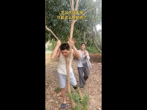 Just can't pull it out. Only can help like this. #Funny #JokeTeller #FunnyPlot